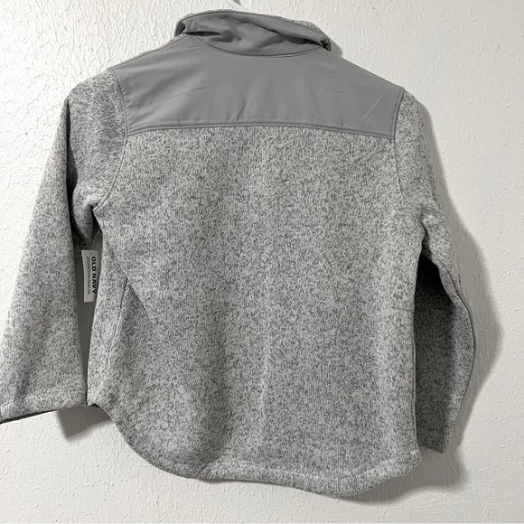 Old Navy Sweater-Fleece Hybrid Shacket for Boys Size Small (6-7) Snap Button NWT - Picture 5 of 8